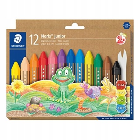 Outlet KREDKI ŚWIECOWE STAEDTLER 12szt. różnokolorowe
