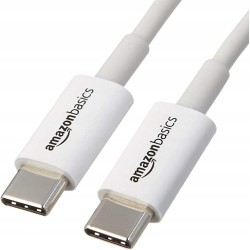Outlet Kabel AmazonBasic USB - USB typ C 0.9 m biały