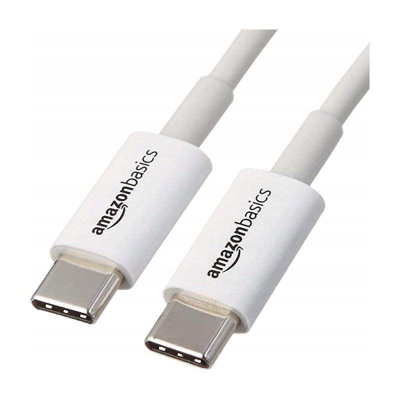 Outlet Kabel AmazonBasic USB - USB typ C 0.9 m biały