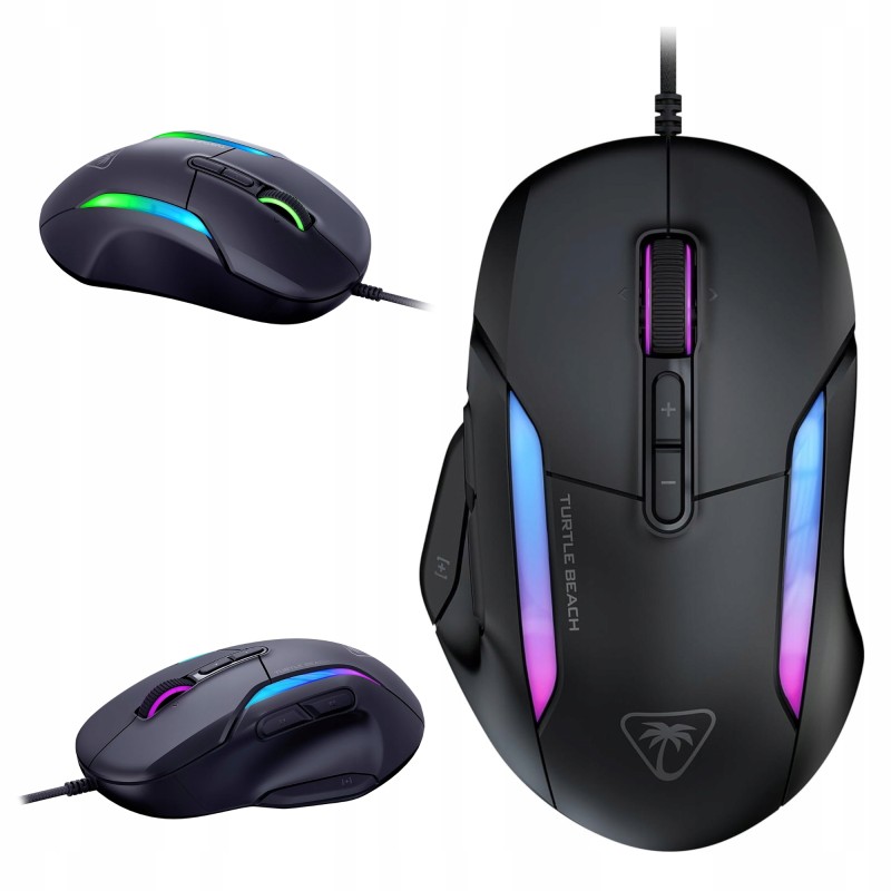 Outlet Mysz przewodowa TURTLE BEACH Kone II z podświetleniem LED Czarny