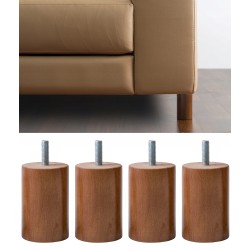 Outlet Nogi meblowe IPEA 100 mm 4 sztuki brązowe