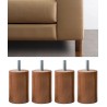 Outlet Nogi meblowe IPEA 100 mm 4 sztuki brązowe