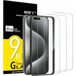 Outlet Szkło hartowane New'c do Apple iPhone 15 Pro 2 szt.
