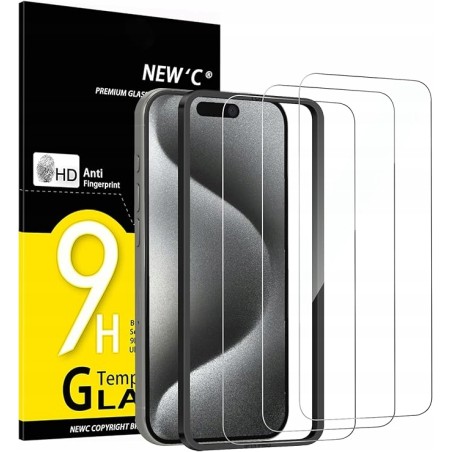 Outlet Szkło hartowane New'c do Apple iPhone 15 Pro 2 szt.