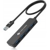 Outlet HUB NOVOO R5 Lite Adapter 4 w 1 4-Porty USB-A 3.0 5 Gb/s OPIS