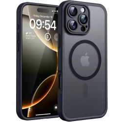 Outlet Etui magnetyczne TOCOL do iPhone 16 Pro 6.3" przezroczysto-czarne