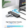 Outlet HUB NOVOO R5 Lite Adapter 4 w 1 4-Porty USB-A 3.0 5 Gb/s OPIS