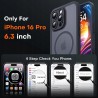 Outlet Etui magnetyczne TOCOL do iPhone 16 Pro 6.3" przezroczysto-czarne