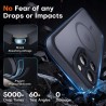 Outlet Etui magnetyczne TOCOL do iPhone 16 Pro 6.3" przezroczysto-czarne