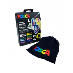 Outlet Posca Marker wodny dekoracyjny wielokolorowy UNI 6 szt