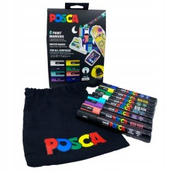 Outlet Posca Marker wodny dekoracyjny wielokolorowy UNI 6 szt
