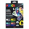 Outlet Posca Marker wodny dekoracyjny wielokolorowy UNI 6 szt