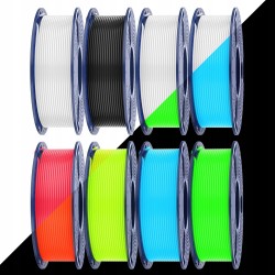 Outlet Pakiet 8 Filamentów do drukarki 3D SUNLU GLOW PETG 1.75 mm 2KG