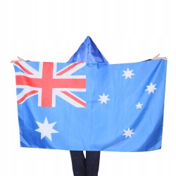 Outlet AZ FLAG - Flaga Australii 150x90 cm - Peleryna z rękawami 100%