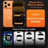 Outlet Etui TAURI do iPhone 17 Pro 6,9" z hartowanym szkłem przeźroczystym