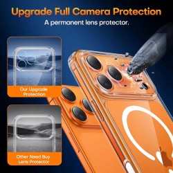 Outlet Etui TAURI do iPhone 17 Pro 6,9" z hartowanym szkłem przeźroczystym