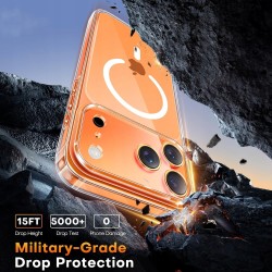 Outlet Etui TAURI do iPhone 17 Pro 6,9" z hartowanym szkłem przeźroczystym
