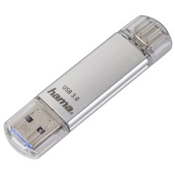 Outlet Pendrive Hama C-Laeta 64 GB USB 3.1 typ C srebrny