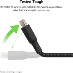 Outlet Kabel Belkin USB typ C - USB C 3 m szybkie ładowanie 100W czarny