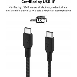 Outlet Kabel Belkin USB typ C - USB C 3 m szybkie ładowanie 100W czarny