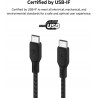 Outlet Kabel Belkin USB typ C - USB C 3 m szybkie ładowanie 100W czarny