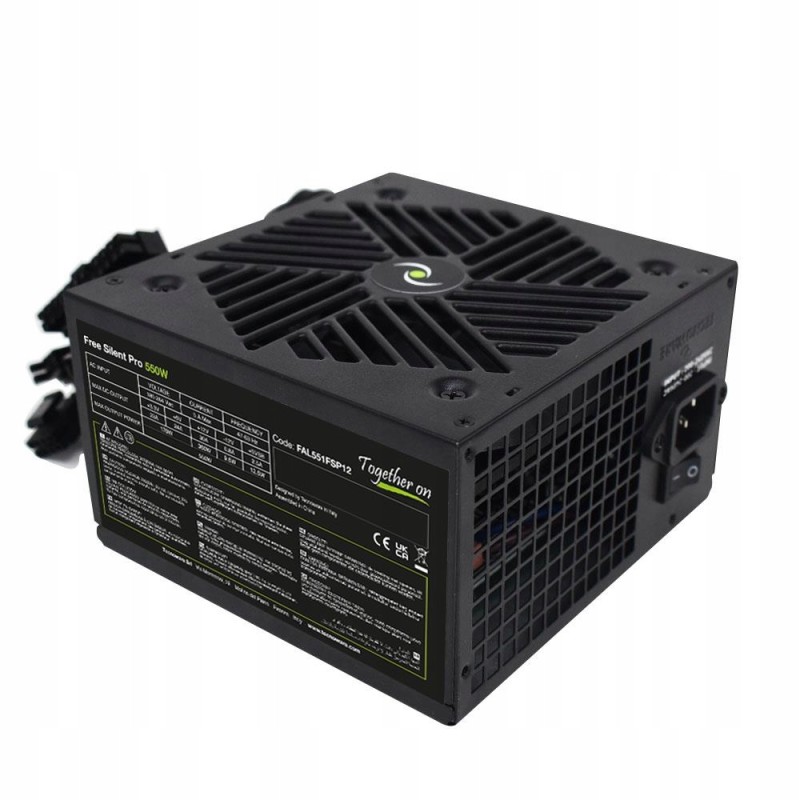 Outlet Zasilacz ATX niemodularny 550W Tecnoware FAL551FSP12 z wentylatorem