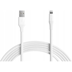 Outlet Kabel AmazonBasic USB - Apple Lightning 3 m biały