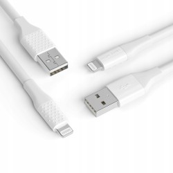 Outlet Kabel AmazonBasic USB - Apple Lightning 3 m biały