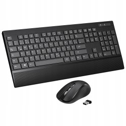 Outlet Zestaw bezprzewodowy klawiatura i mysz 2.4GHz QWERTZ ergonomiczna