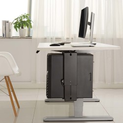 Outlet AISENS MPC03-201 Uchwyt na komputer podwieszany pod biurko czarny