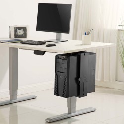 Outlet AISENS MPC03-201 Uchwyt na komputer podwieszany pod biurko czarny