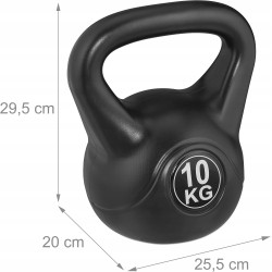 Outlet Hantle Relaxdays 1x 10 kg 1 szt. czarny OPIS
