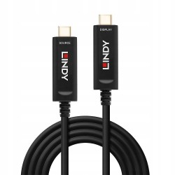 Outlet Lindy 38503 kabel USB C-C tylko audio/video 15m Czarny