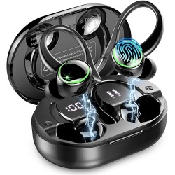 Outlet Sportowe słuchawki Bluetooth z redukcją szumów, 50h pracy na baterii