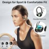 Outlet Sportowe słuchawki Bluetooth z redukcją szumów, 50h pracy na baterii