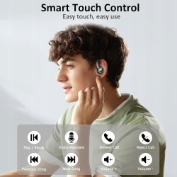 Outlet Sportowe słuchawki Bluetooth z redukcją szumów, 50h pracy na baterii