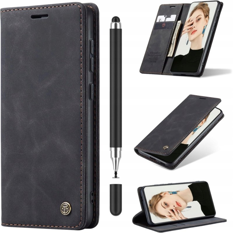 Etui na telefon komórkowy Xiaomi Redmi Note 13 Pro 5G skórzane z klapką