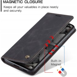 Etui na telefon komórkowy Xiaomi Redmi Note 13 Pro 5G skórzane z klapką