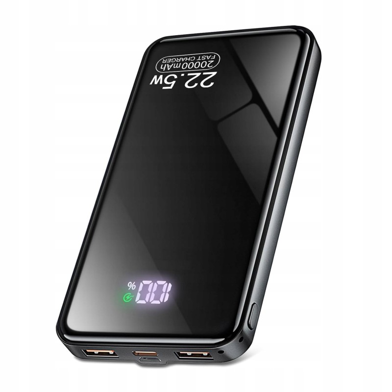 Outlet Powerbank 20000mAh 22.5W USB C PD QC4 z szybkim ładowaniem LCD