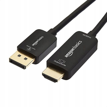 Outlet Kabel AmazonBasic DP12UH-6FT-SP DisplayPort -HDMI dł. kabla 1,8 m