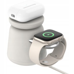 Outlet Belkin ładowarka 2w1 Qi2 MagSafe 15W iPhone Watch AirPods piaskowa