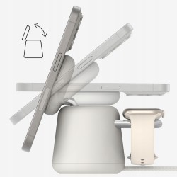Outlet Belkin ładowarka 2w1 Qi2 MagSafe 15W iPhone Watch AirPods piaskowa