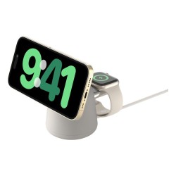 Outlet Belkin ładowarka 2w1 Qi2 MagSafe 15W iPhone Watch AirPods piaskowa