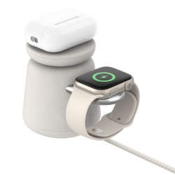 Outlet Belkin ładowarka 2w1 Qi2 MagSafe 15W iPhone Watch AirPods piaskowa