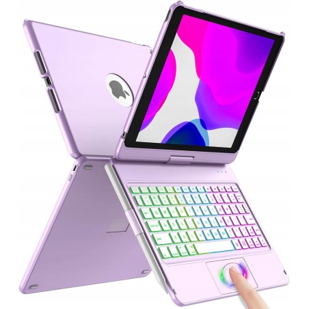 Outlet Etui z klawiaturą KBCASE do iPada 10/11 gen. 360° z LED