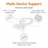 Outlet Amazon Basics listwa przeciwprzepięciowa 6 portów z USB-C i USB 1,5