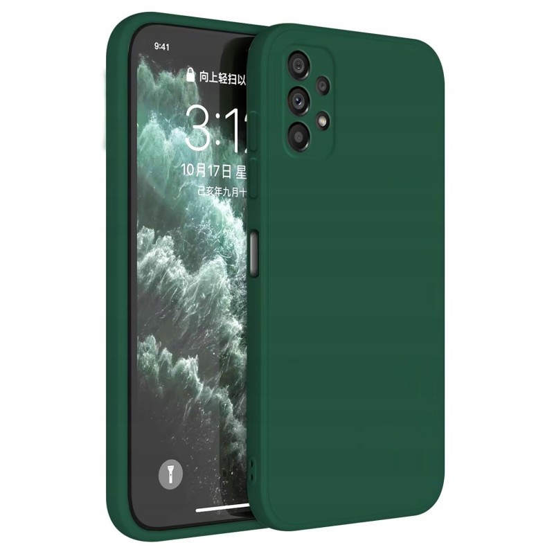 Outlet Etui Topme TPU silikonowe ciemnozielone do Samsung Galaxy A72/A72 5G