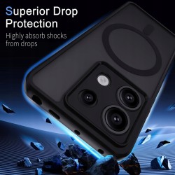 Outlet Etui magnetyczne matowe przezroczyste do Xiaomi Redmi Note 13 5G