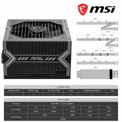 Outlet Power SupplyMSI Mag A650BN