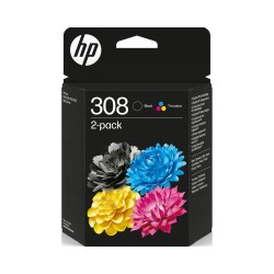 Outlet Tusze HP 308 podwójny zestaw czarny i trójkolorowy do drukarki